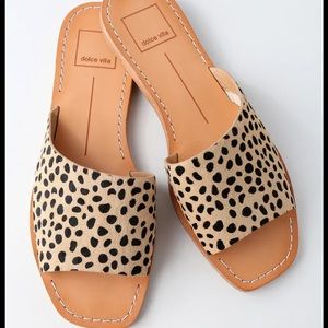 Dolce vita leopard sandals